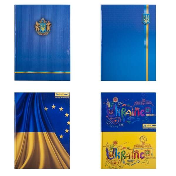 Книга обліку Укр. симв. 96 арк/кліт.оф.(тв. лам. обл), А4 BM.2400-38 (1/8шт) (шт.)