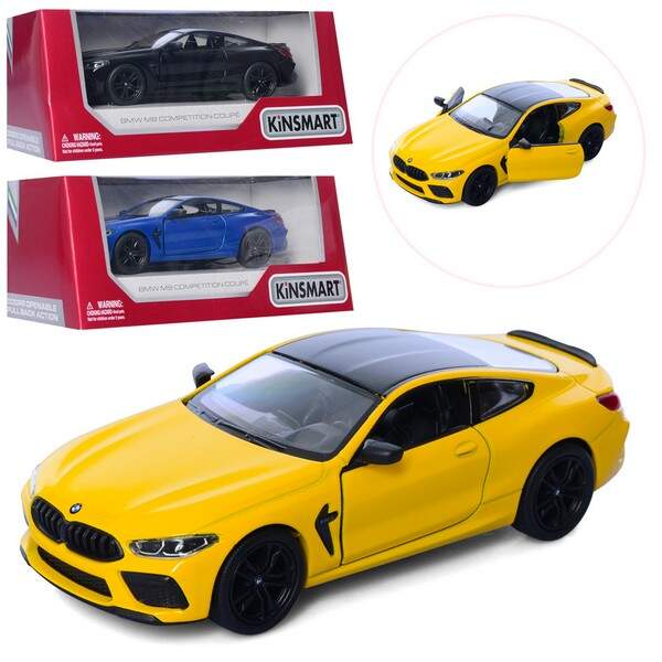 Модель легкова BMW M8 COMPETITION COUPE 5'' KT5425W метал.інерц.відкр.дв.4кол.кор./96/ (шт.)