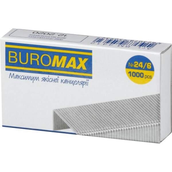 Скоби №24/6 1000шт., ЛЮКС BM.4412 (1/10/500шт) (шт.)