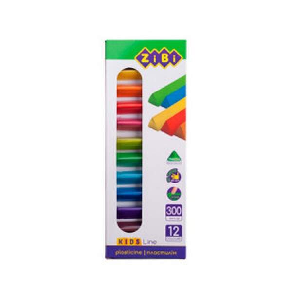 Пластилін 12 кольорів, 300 г, KIDS Line ZB.6227 (шт.)