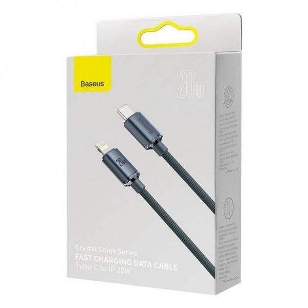 Кабель Baseus Crystal Shine Series Type-C to Lightning 20W 1.2m black (CAJY000201) (шт.)