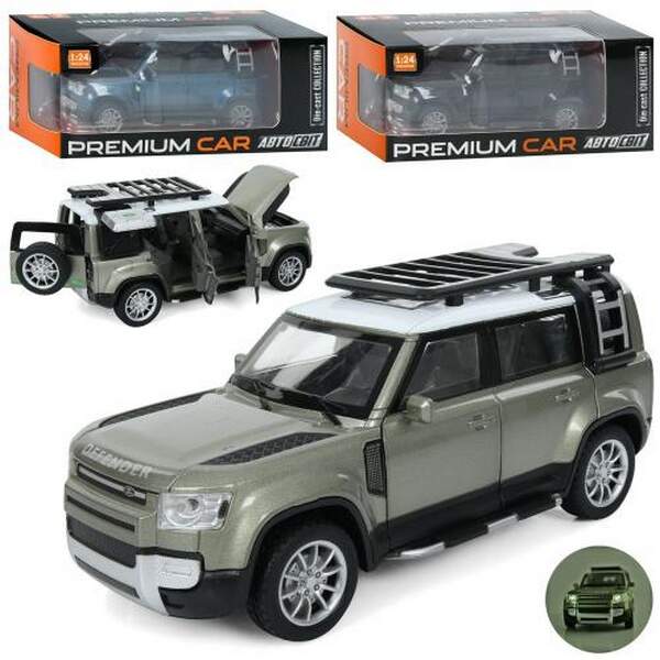 Джип AP-2018 (12шт) АвтоСвіт, 1:24, метал, інерц, 21см, звук, світло, відчиняються двері/капот/багаж (шт.)