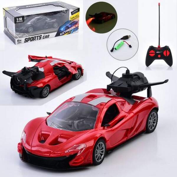 Машина 3366-A43 (18шт) р/к, акум, 23,5см, 1:18, світло, відчиняються двері, пара/дим, гумові колеса, (шт.)