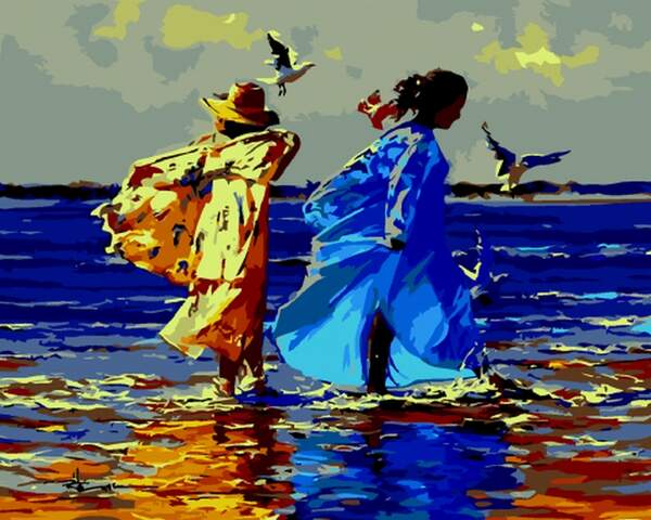 Картина за номерами "Жовто-блакитна дружба", 40*50, ART Line ZB.64216 (шт.)