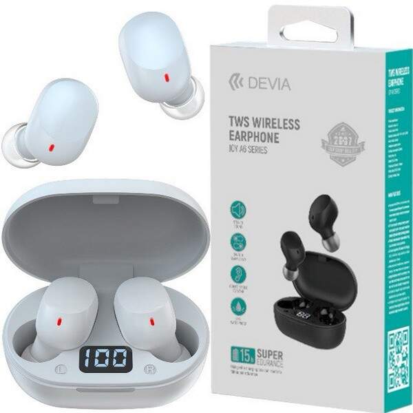Навушники Joy A6 Series TWS  Wireless Earphone White (шт.)