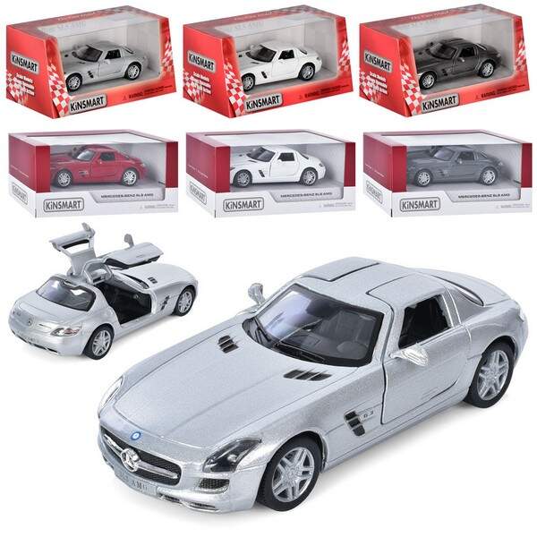 Модель легкова MERCEDES-BENZ SLS AMG 5'' KT5349W метал.інерц.відкр.дв.4кол.кор./96/ (шт.)
